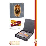 Galatasaray Orijinal Lisanslı 2'li Silikon Bileklik Aslan Baskılı Hediyelik Ahşap Kutulu