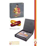 Galatasaray Orijinal Lisanslı 2'li Silikon Bileklik Metin Oktay Baskılı Hediyelik Ahşap Kutulu