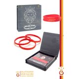 Galatasaray Orijinal Lisanslı 3'lü Silikon Bileklik Hediyelik Ahşap Kutulu