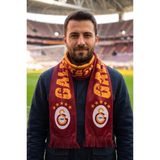 Galatasaray Orijinal Lisanslı 5 Yıldız Kırmızı Şal Atkı - Kırmızı - Sarı - 20