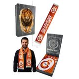 GALATASARAY ORİJİNAL LİSANSLI 5 YILDIZ KIRMIZI ŞAL ATKI UV KUTU HEDİYELİ