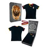 Galatasaray Orijinal Lisanslı 5 Yıldızlı Siyah Basic Çocuk T-shirt + Bileklik Set Hediye