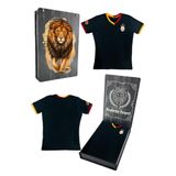 Galatasaray Orijinal Lisanslı 5 Yıldızlı Siyah Basic Çocuk T-shirt Gs Aslan Baskılı Hedi