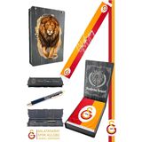 Galatasaray Orijinal Lisanslı Çift Yön Baskılı Şal Kaşkol Atkı ve Hybrit Tükenmez Kal