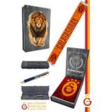 Galatasaray Orijinal Lisanslı Çift Yön Baskılı Şal Kaşkol Atkı ve Hybrit Tükenmez Kalem
