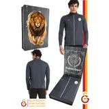 Galatasaray Orijinal Lisanslı Dik Yaka Fermuarlı Antrasit Sweat Gs Aslan Baskılı Hediyeli