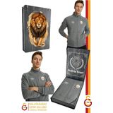 Galatasaray Orijinal Lisanslı Dik Yaka Fermuarlı Gri Sweat Gs Aslan Baskılı Hediyelik Ahş