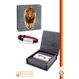 Galatasaray Orijinal Lisanslı Fashion Ayarlanabilir Bileklik Aslan Baskılı Hediyelik Ahşap Kutulu
