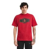 Galatasaray Orijinal Lisanslı GS Logo Kırmızı Erkek T-Shirt