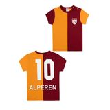 Galatasaray Orijinal Lisanslı Metin Oktay Sarı Kırmızı Unisex İsme Özel Bebek T-shirt
