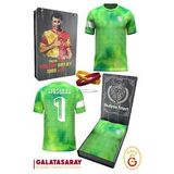 Galatasaray Orijinal Lisanslı Muslera Match Day Çocuk T-shirt + Bileklik Set Hediyelik Ahşap Kutulu