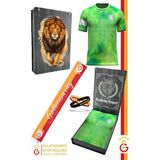 Galatasaray Orijinal Lisanslı Muslera Match Day T-Shirt + Bileklik + Atkı Set Hediyelik Ahşap Kutu