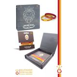 Galatasaray Orijinal Lisanslı Sarı Kırmızı 1905 2'li Bileklik Hediyelik Ahşap Kutulu