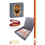 Galatasaray Orijinal Lisanslı Sarı Kırmızı 2'li Yetişkin Bileklik Aslan Baskılı Hediyelik Ahşap Kutu