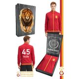 Galatasaray Orijinal Lisanslı Sarı Kırmızı Kişiye Özel Sweat Hediyelik Ahşap Kutulu