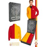 Galatasaray Orijinal Lisanslı Sarı Kırmızı Parçalı Hakim Yaka Sweat Kişiye Özel Hediy