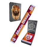 Galatasaray Orijinal Metin Oktay Atkı Hediyelik Ahşap Kutulu
