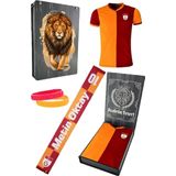 Galatasaray Orijinal Metin Oktay Hediye Set Sevgililer Günü Hediyesi T-shirt + Şal (atkı)