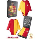 Galatasaray Orijinal Uzun Kol Bebek Body Zıbın Metin Oktay Basklı Ahşap Kutulu