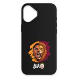Galatasaray Rafael Leão Aslan iPhone 16 Kılıf (Deri) - Lisanslı Orijinal