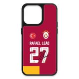 Galatasaray Rafael Leão İmzalı Parçalı Forma iPhone 13 Pro Kılıf (Cam) - Lisanslı Orijinal