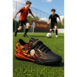 Galatasaray ST-4845 Cırtlı Siyah Erkek Çocuk Halı Saha Ayakkabısı