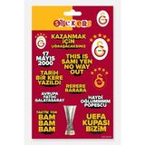 Galatasaray Sticker Seti Kırmızı Slogan - Lisanslı Orijinal