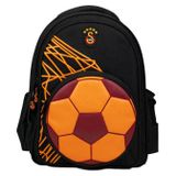 Galatasaray Üç Bölmeli Erkek Çocuk Fotbol Topu Şekilli Sarı - Kırmızı Okul Sırt Çantası - 26912