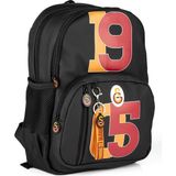 Galatasaray1905 Suni Deri Lisanslı Siyah Okul Sırt Çantası (25543)