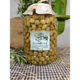 Galatia Cvz Aydın Yöresi Gemlik Cinsi Sofralık Tatlandırılmış Kırma Yeşil Zeytin 3 Kg (200-220) Kalibre - 5 kg