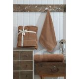 Galawarra Pamuklu 2'li Battal Boy Banyo Havlusu/saç Havlusu Set - 70 x 140 cm - Kahve