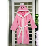 Galawarra Rise Pamuklu Kapüşonlu Bebek - Çocuk Bornoz - 7 - 8 Yaş - Pembe