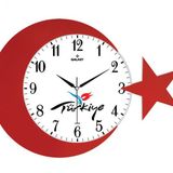 Galaxy 134-4 Türk Bayrağı Duvar Saati