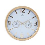 Galaxy 705-B Gold Termometreli Duvar Saati