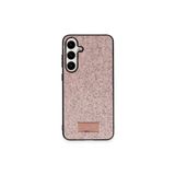 Galaxy A05S Kılıf Bright Zarif Boncuk İşlemeli Tasarım Simli Kapak Pembe