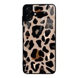 Galaxy A07 Kılıf Kamera Korumalı Desenli Luxury Portrait Painting Lusi Kapak Kahve Leopar