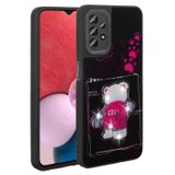 Galaxy A13 4G Kilif Parlayan Kabartmali Ikonik Figurlu Zore Amas Silikon Kapak