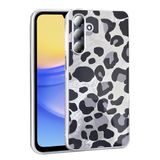 Galaxy A16 İle Uyumlu Kılıf Desenli Mep Kapak Gri Leopar