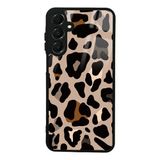 Galaxy A16 Kılıf Kamera Korumalı Desenli Luxury Portrait Painting Lusi Kapak Pembe Leopar