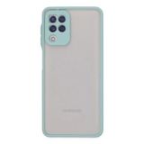 Galaxy A22 Kılıf Montreal Silikon Kapak - Turkuaz