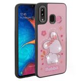 Galaxy A30 Kilif Parlayan Kabartmali Ikonik Figurlu Zore Amas Silikon Kapak
