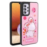 Galaxy A32 4G Kilif Parlayan Kabartmali Ikonik Figurlu Amas Silikon Kapak