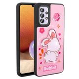Galaxy A32 4G Kilif Parlayan Kabartmali Ikonik Figurlu Zore Amas Silikon Kapak