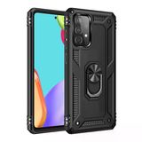 Galaxy A33 5G Kılıf Sofya Yüzüklü Silikon Kapak - Siyah