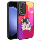 Galaxy A35 Kilif Parlayan Kabartmali Ikonik Figurlu Amas Silikon Kapak