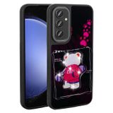 Galaxy A54 Kilif Parlayan Kabartmali Ikonik Figurlu Zore Amas Silikon Kapak