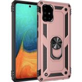 Galaxy A71 Kılıf Sofya Yüzüklü Silikon Kapak - Rose