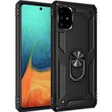 Galaxy A71 Kılıf Sofya Yüzüklü Silikon Kapak - Siyah