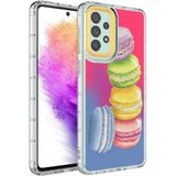 Galaxy A73 Kılıf Kamera Korumalı Renkli Desenli Sert Silikon Korn Kapak