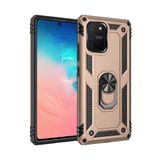 Galaxy A91 / S10 Lite Kılıf Sofya Yüzüklü Silikon Kapak - Gold